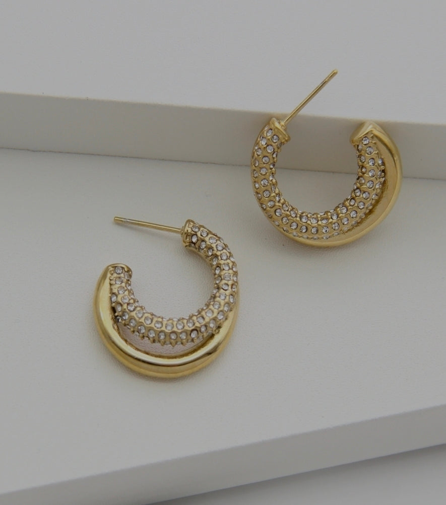 Boucles Olivia Strass