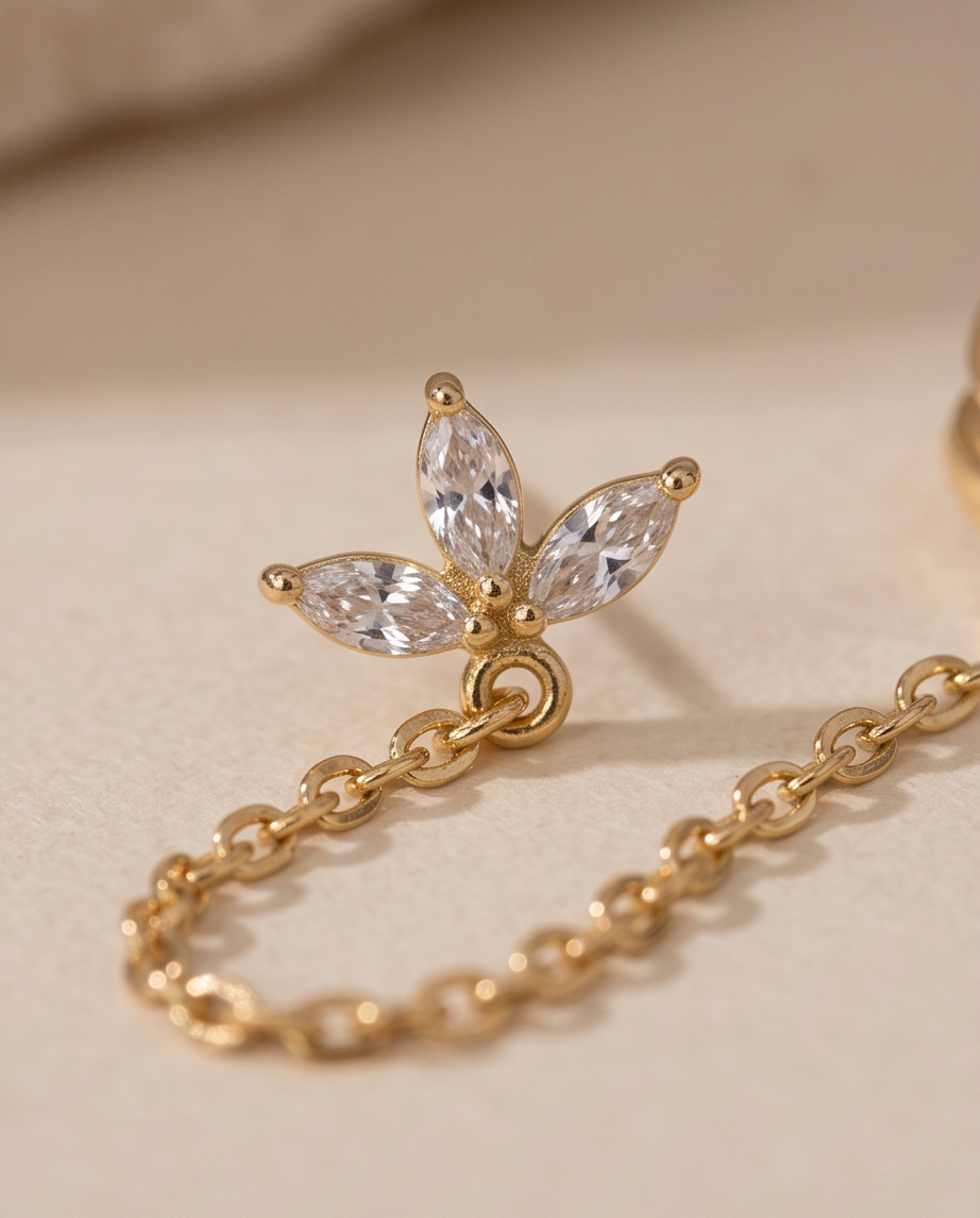 Puce et Earcuff Flora