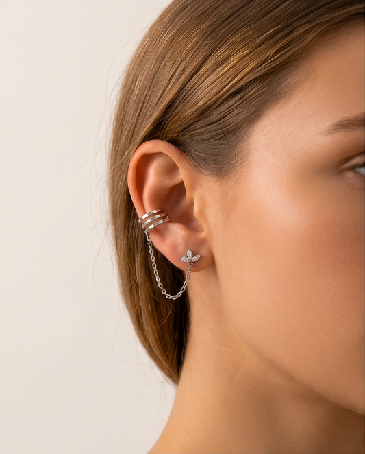 Puce et Earcuff Flora